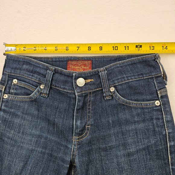Vienus Jeans Size 27 Something Edwin Womens Straight Leg Western Scroll Pocket - Picture 10 of 14